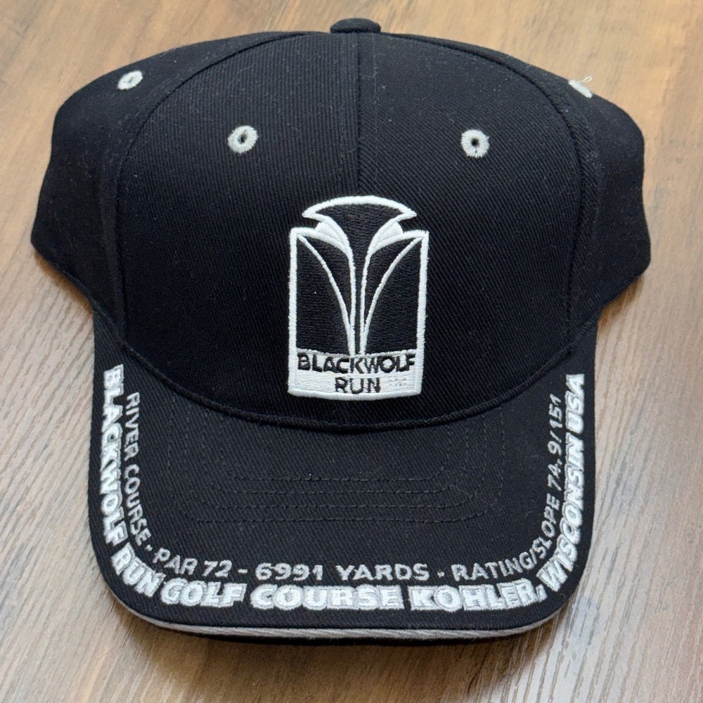 Vintage American Needle Blackwolf Run Golf Hat River Crse. SAMPLE Not For Resale